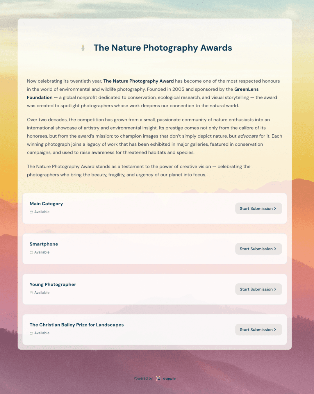 The Nature Photography Awards
