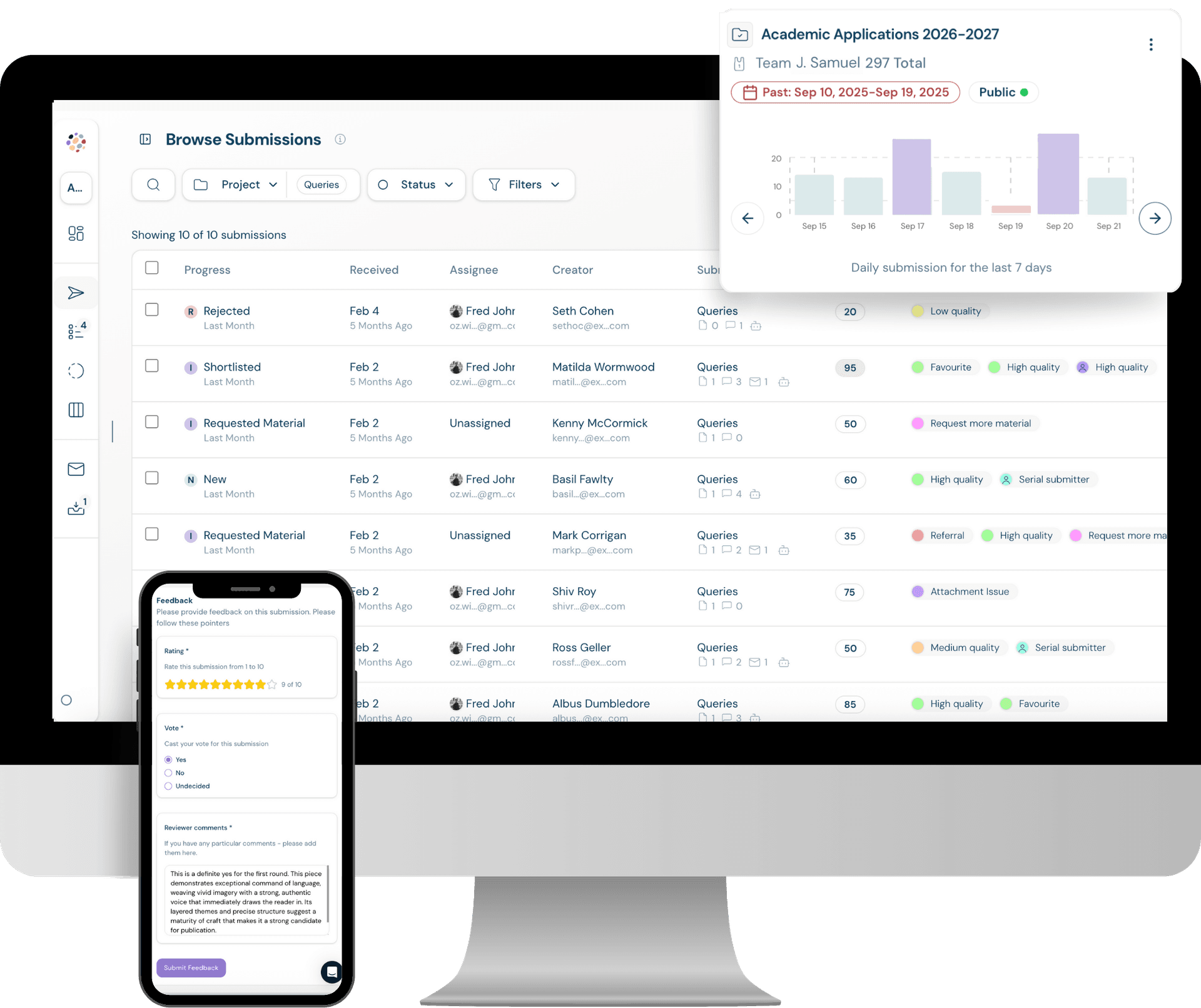 Workflow management features in Dapple