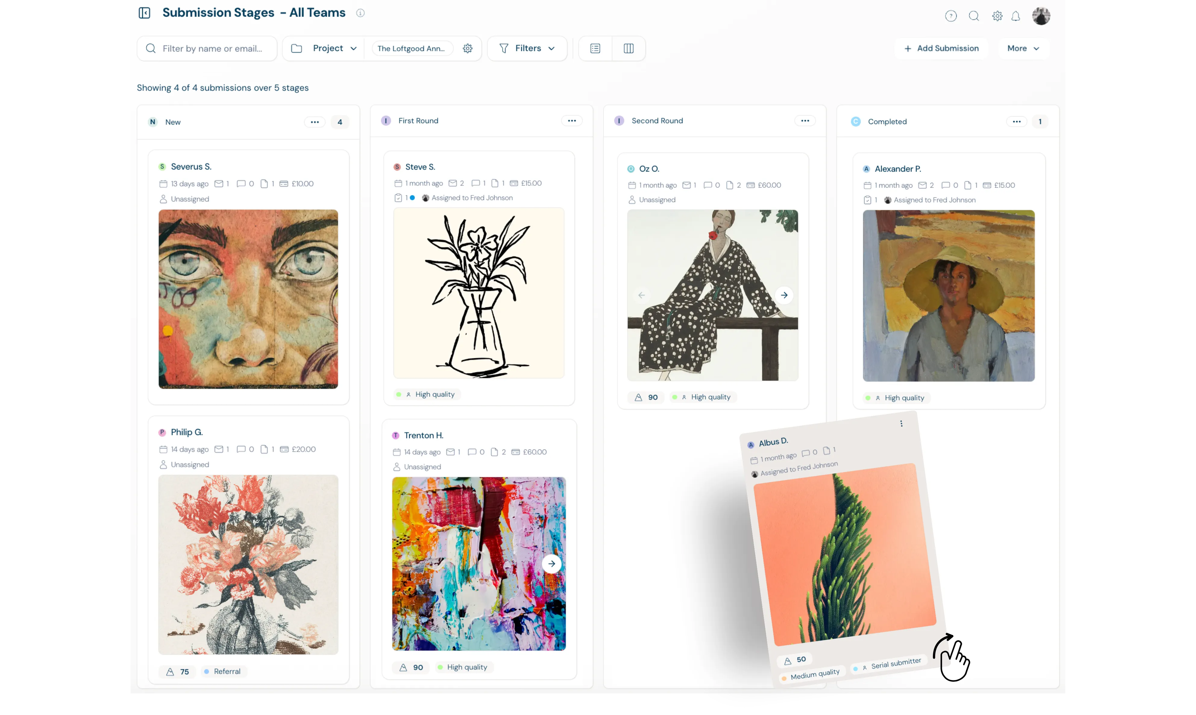 Dapple dashboard view