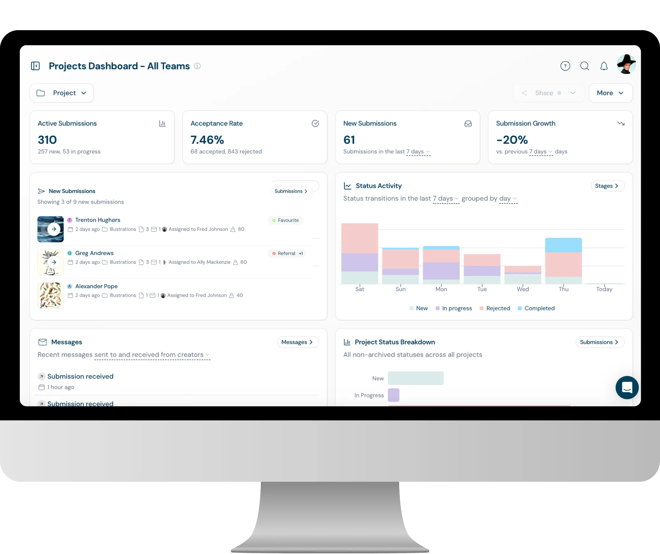 Dapple dashboard overview