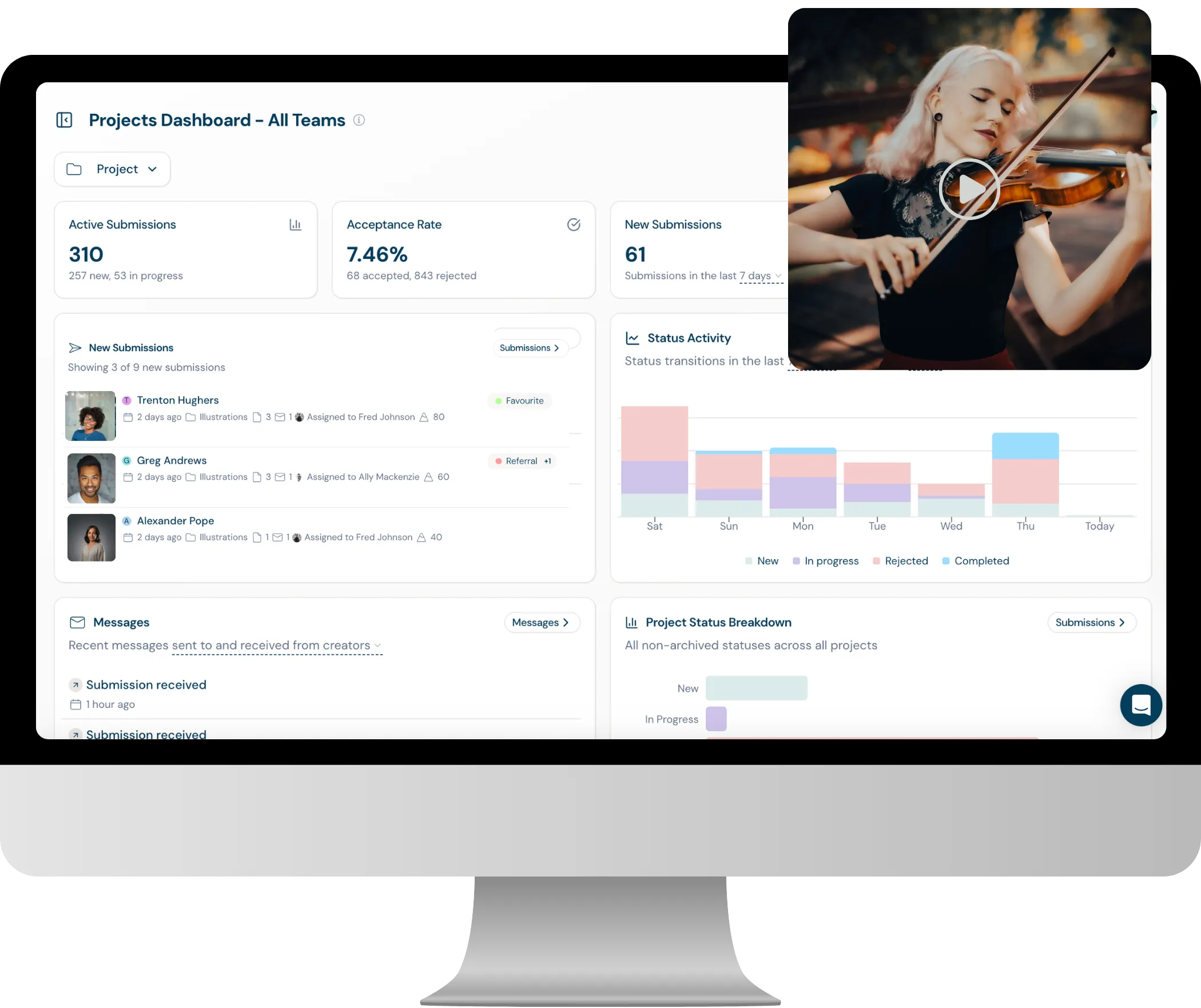 Dapple submissions platform hero