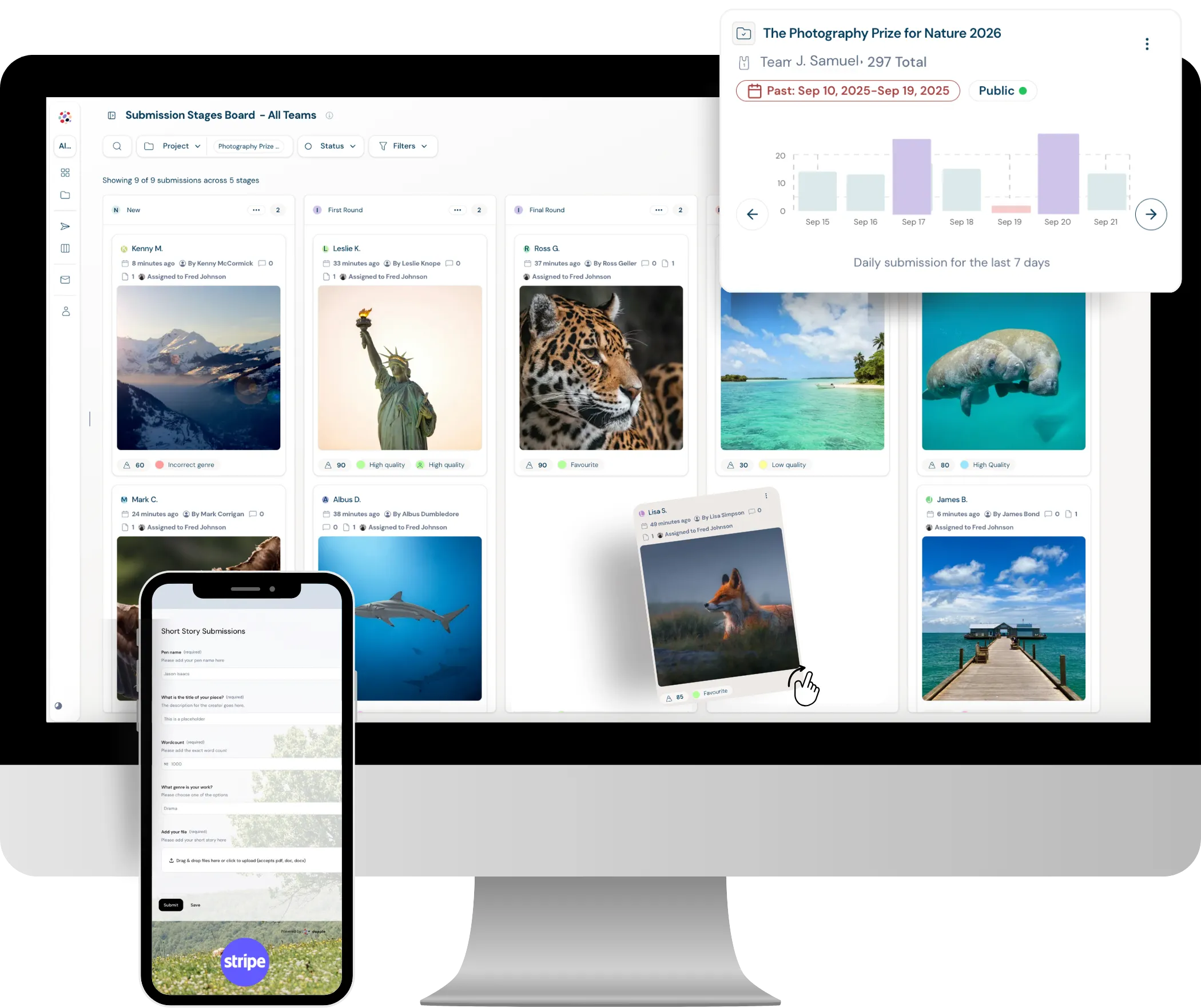 Dapple submissions platform hero