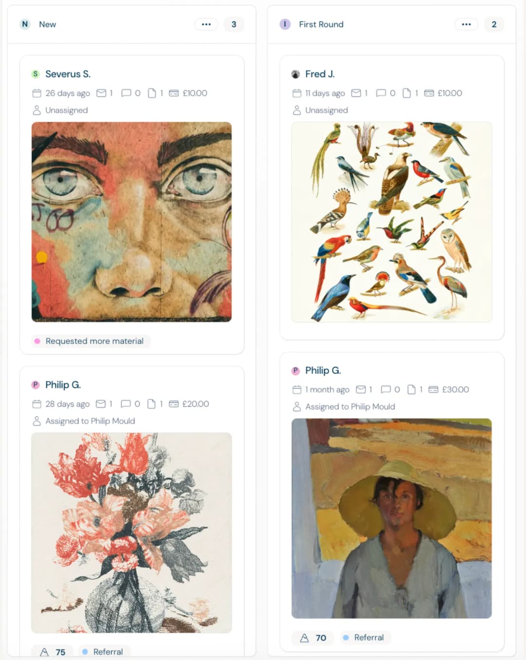 Workflow management in submission forms