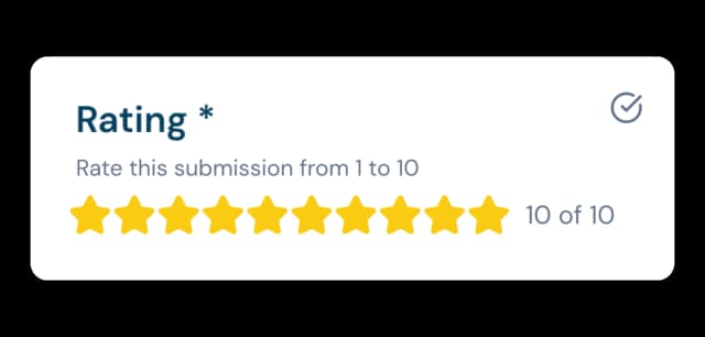 Stars rating ten
