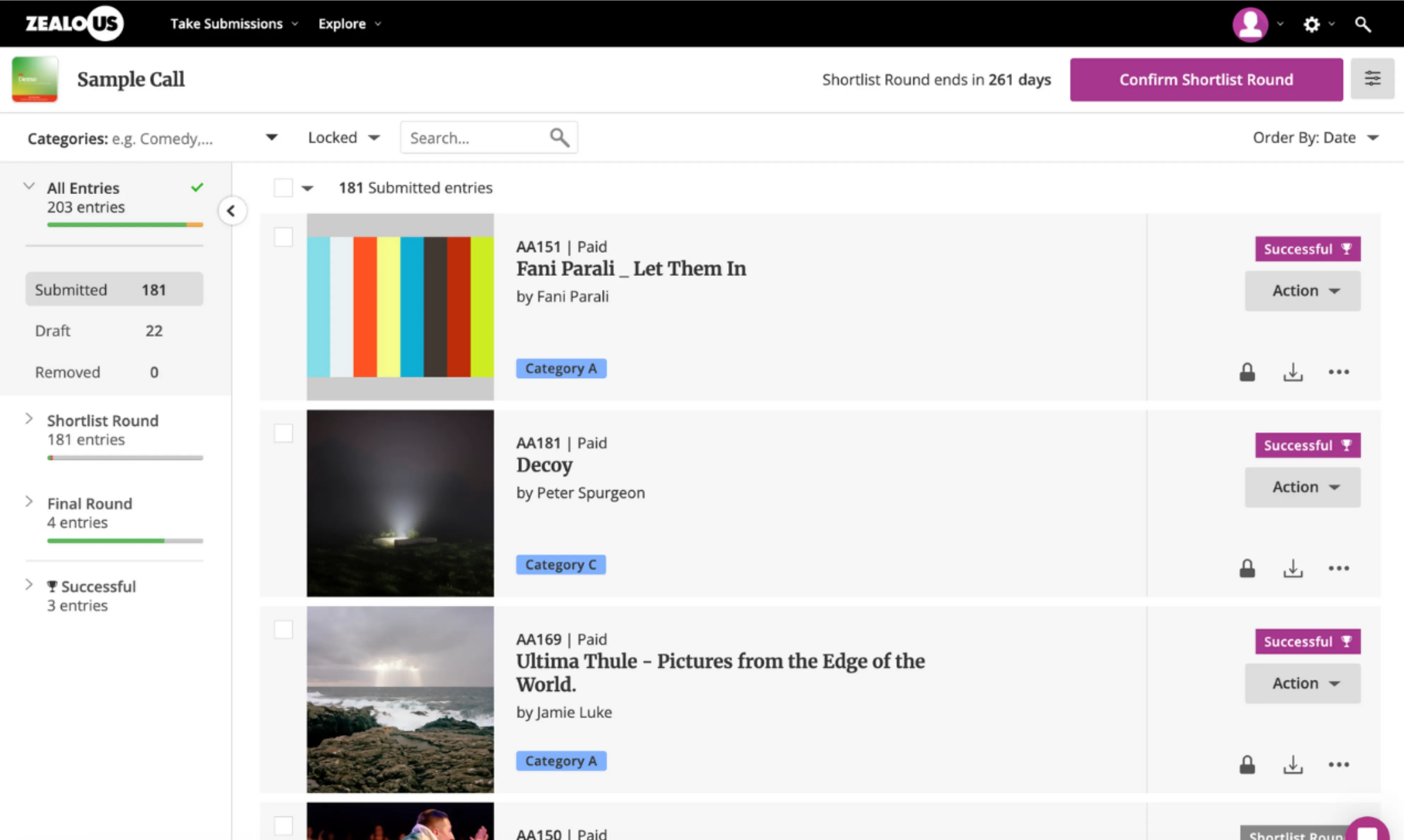 Zealous dashboard